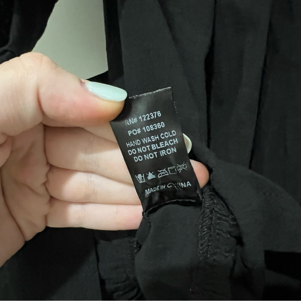 Black Mini Shirt Dress - Picture 9 of 9